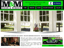 Tablet Screenshot of mmdoorwindow.com